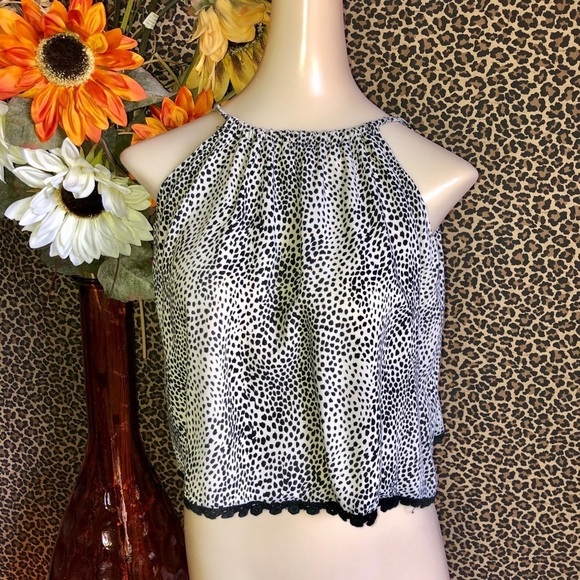 🦋B2G1🦋MIKA & GALA Cheetah Print Open Back Top 8 - Picture 2 of 9